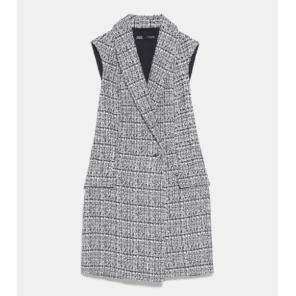 Zara Tweed Overall Dress Romper - Picture 8 of 8